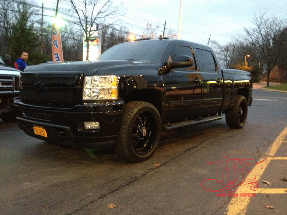 Dannys truck after a 3 inch rear drop and 1.5 front