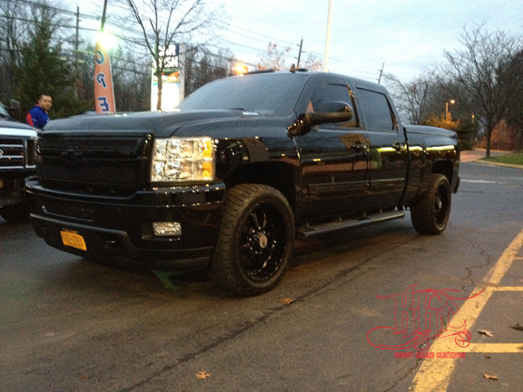 Dannys truck after a 3 inch rear drop and 1.5 front